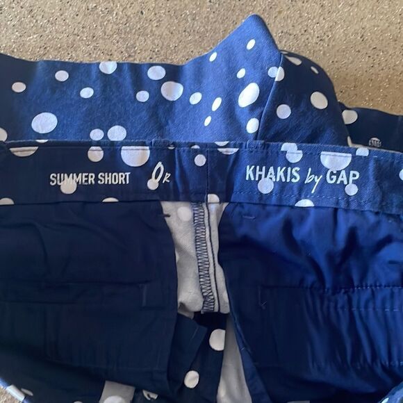 Khakis by GAP navy blue and white polka dot Summer Short - Picture 7 of 11